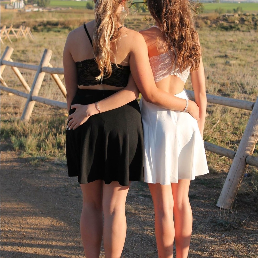 lulus lace backless dress!